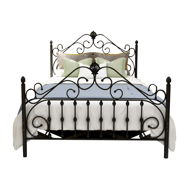 Роскошные Металлические Брак кровать дизайн мебель сталь queen кровати рамки