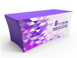 Barato Fiesta de la boda al aire <span class=keywords><strong>libre</strong></span> promocional impreso spandex <span class=keywords><strong>tramo</strong></span> equipado falda de tela de la cubierta de la Mesa - Product Image 4