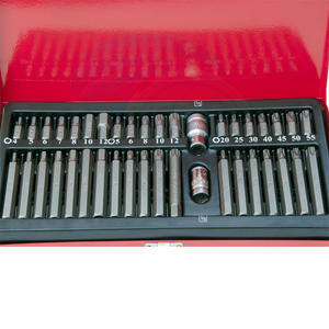Conjunto de 54 Peças de Chaves Allen Torx Star Spline Hex em Caixa de Metal - Product Image 3