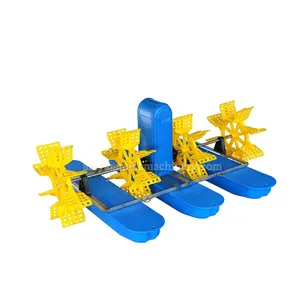 Fish pond aerator 2paddles aerator plastic float windmill aeration system price