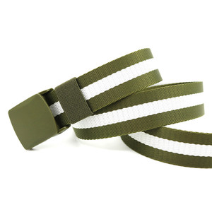 Tissu En Nylon Ceinture En Plastique Boucle hommes Ceintures En Toile À Rayures En Plein Air Ceinture Tactique En Gros YiWu LQbelt Usine - Product Image 3