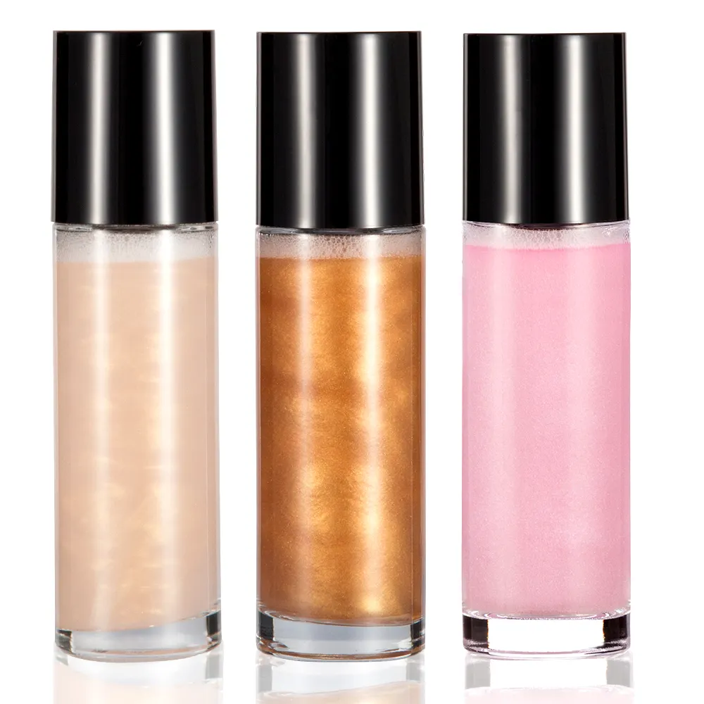 Nuovo evidenziatore spray per il corpo shimmer oro bronzer evidenziatore colore nebbia glow highlighter make up per il corpo