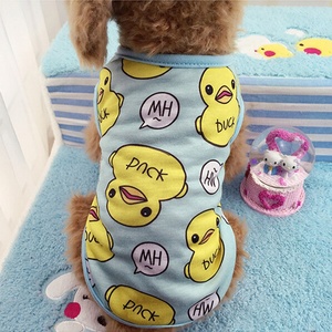 Chaleco con estampado <span class=keywords><strong>de</strong></span> pato para cachorro, ropa fina y transpirable <span class=keywords><strong>de</strong></span> algodón puro para perro y gato, novedad <span class=keywords><strong>de</strong></span> 2022 - Product Image 1