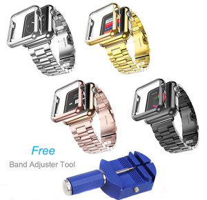 Venta al por mayor de correa de acero inoxidable sólido con cubierta de la caja para Apple Watch <span class=keywords><strong>IWatch</strong></span> 38 42mm - Product Image 6