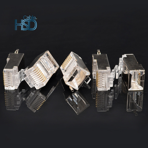 100 pièces par sac Connecteur RJ45 mâle pour fil de terre, en cuivre pur, 1000 cycles de raccordement, blindage métallique, norme IEC, certifié ISO9001 - Product Image 5