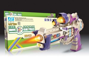 Pistol polisi anak-anak dengan lampu aksi dan suara-<span class=keywords><strong>Blaster</strong></span> berwarna cerah untuk bermain peran, Ideal untuk anak laki-laki dan perempuan