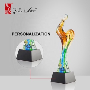 Trophée en cristal avec logo sculpté, prix de badminton, zodiaque chinois, coq, trophée patate de Verre, prix pour cérémonie, <span class=keywords><strong>pas</strong></span> <span class=keywords><strong>cher</strong></span> - Product Image 5
