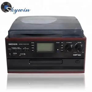 Fabrik Verkauf CD plattenspieler Player Retro Gramophone Mit Kassette Player Radio USB/SD/CD Konverter