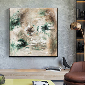 24x24 pouces, décoration murale abstraite <span class=keywords><strong>peinte</strong></span> à l'huile, peintures modernes, Art <span class=keywords><strong>sur</strong></span> <span class=keywords><strong>toile</strong></span> - Product Image 1