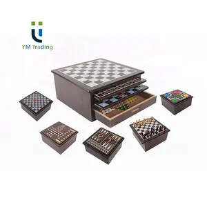 子供と大人のためのホット販売木製ギフトボックス塗装テーブルゲームチェスマルチ面白いゲーム