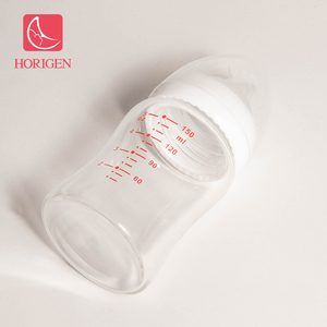 OEM service usine prix Bébé Biberon 150 ml Borosilicate En Verre de qualité Alimentaire Silicone <span class=keywords><strong>lait</strong></span> maternel biberon - Product Image 3