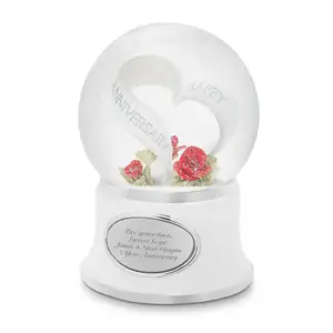 Globo della neve di celebrazione di anniversario per il globo della neve del regalo del ricordo di nozze