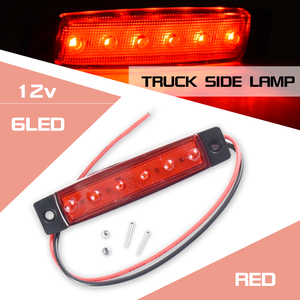 6 Đèn LED SMD Đèn Báo Hiệu Bên Hông Xe Tải Xe Moóc Xe Tải Xe Tải Đèn Bên Hông Màu Trắng Hổ Phách Xanh Dương Xanh Lá Cây 24V 12V - Product Image 3