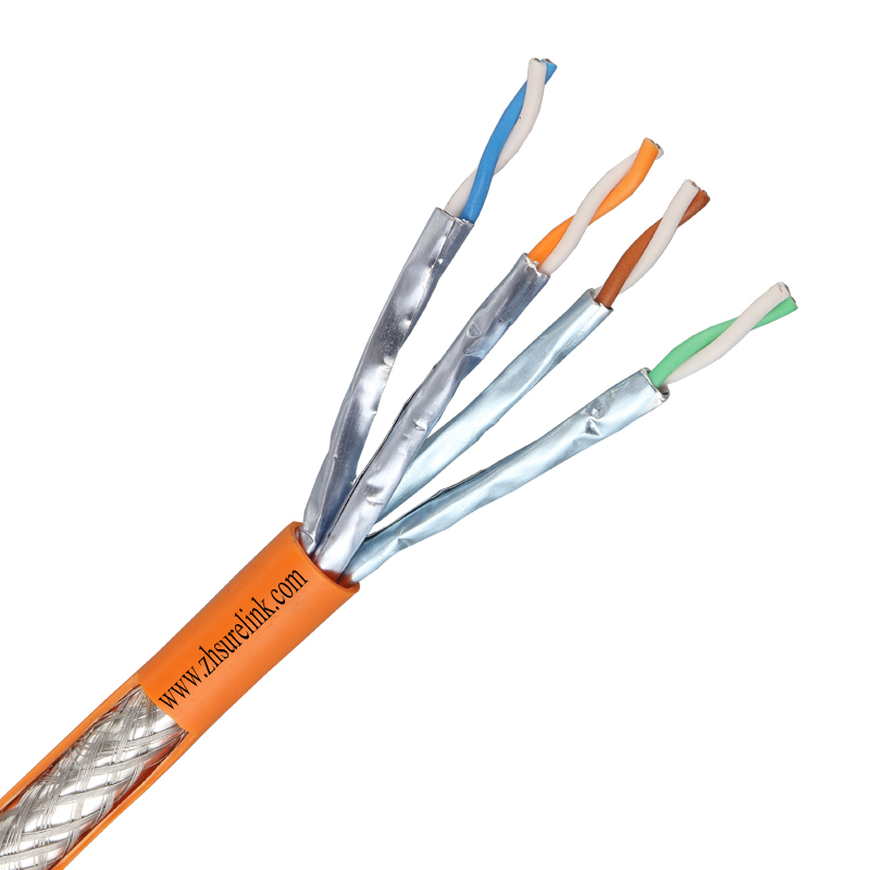 4 пары экранированный Интернет Кабель компьютерный кабель sftp cat7 fftp cat7 ПВХ Куртка 1000 МГц 305 метров 500 метров барабан
