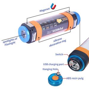 Siêu sáng 5200mAh sạc LED Đèn pin di động Dimmable cắm trại đèn lồng 6 chế độ chiếu sáng đa mục đích sử dụng 6000K - Product Image 3