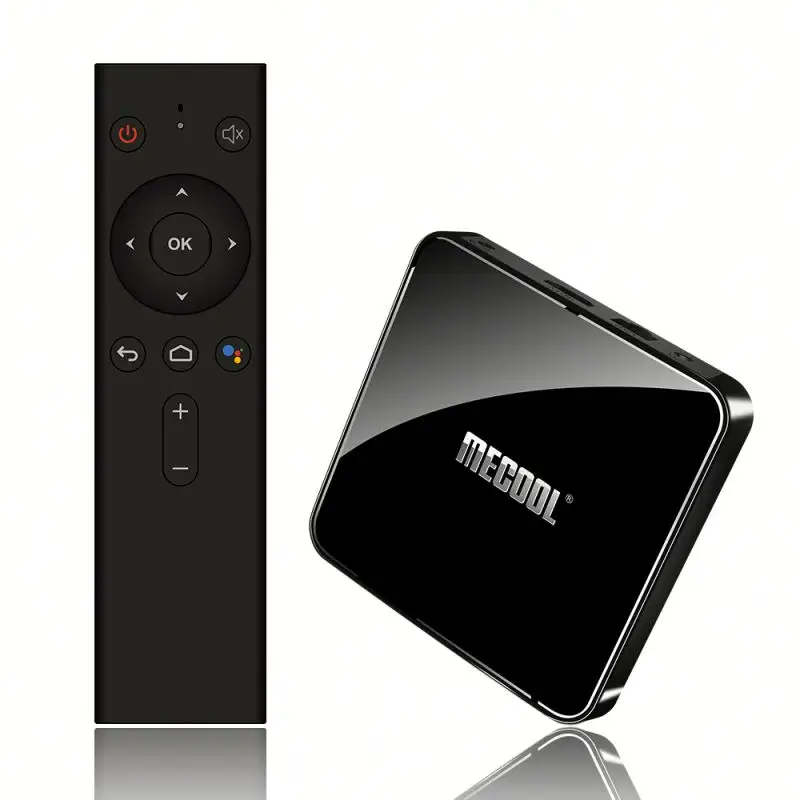 Kingsway LPDDR4 4GB 64GB smart tv box Mecool KM3 ATV amlogic S905X2 android 9.0 With AV voice TV Box