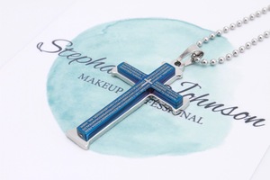 Collana con Croce Cristiana in Acciaio Inox con Incisione Laser, Regalo per Uomo e Donna, Pendente Crocifisso per Preghiera - Product Image 4
