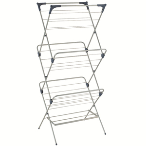Wireking 3-tiers 15 M pliable fer à repasser en acier poating revêtement Étendoir à linge - Product Image 3