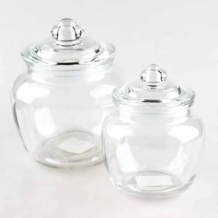 Transparente Glas Kürbis Versiegelt Lagerung Tank Luftdichten Glas Lagerung Glas für Küche