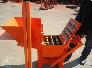 Manufacture Sale Qmr2-40 Hand Press Manual Raw Earth Brick Making Machine - Product Image 3