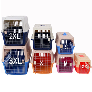 Cage de transport pour animaux de compagnie durable de 8 tailles, boîte de voyage en plastique portable, cage pour animaux de compagnie approuvée par les compagnies aériennes pour l'extérieur - Product Image 2