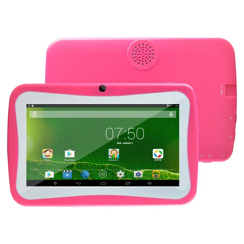 Tablet 7 Inci Layar Sentuh Lucu Anak-anak, Tablet Android Murah WIFI ROM 8GB Layar Sentuh untuk Anak-anak