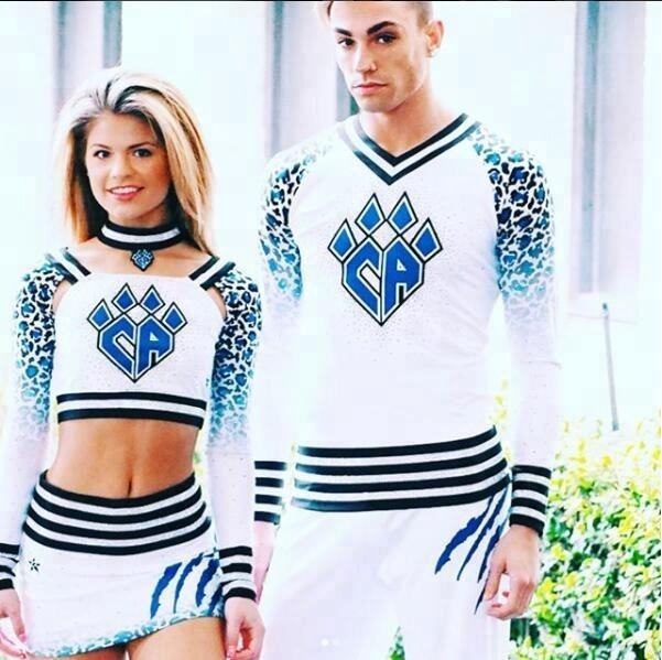 Rhinestone joy customized uniform cheerleading spandex