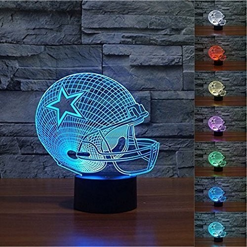 Variable LED Lampe de Table 3D Illusion Lumière Interrupteur Tactile Télécommande 7 Couleurs De Lumière