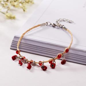 Summer Minimalist Raw <strong>Amethyst</strong> Crystal <strong>Bracelet</strong> Multicolor Stone Weave Rope <strong>Bracelet</strong> for Women - Product Image 6