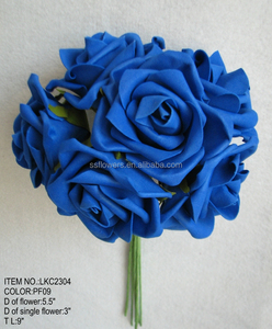 Coloré Mousse lâche rose artificielle fleurs bouquets pour le mariage demoiselles d'honneur - Product Image 1