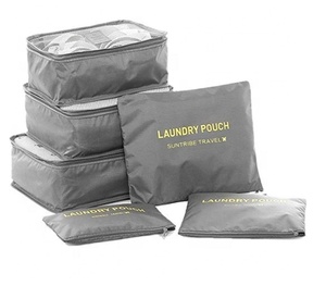 Mode 6 pièces bagage emballage cube vêtements <span class=keywords><strong>voyage</strong></span> <span class=keywords><strong>sac</strong></span> <span class=keywords><strong>de</strong></span> rangement ensemble pour valise - Product Image 6