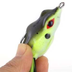 Esca per rana Soft Topwater Fishing Crank Bait <span class=keywords><strong>esche</strong></span> artificiali Soft Bait Tube Bait con 2 ganci per pesci predatori - Product Image 4