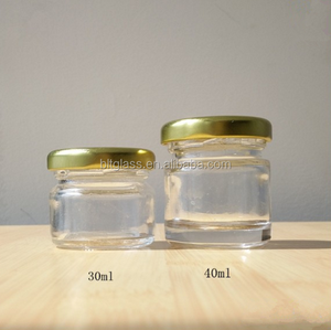 30 ml 25 ml g 1 oz claro mini hermético mermelada y miel contenedor de alimentos tarro de <span class=keywords><strong>cristal</strong></span> con tapa - Product Image 1
