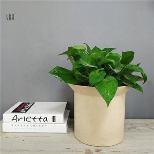 Personalizado precio barato ronda gres jardín decoración suculentas ollas/de cerámica maceta de bonsai - Product Image 1