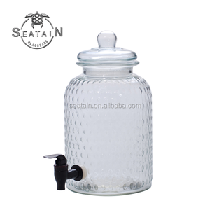 2,5 <span class=keywords><strong>galones</strong></span> tapa ecológica dispensador de cristal vidrio limonada tarro - Product Image 1