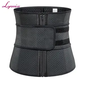 Ceinture de taille abdominale pour femmes, 21mm, respirante, à Double Compression, fermeture éclair, entraîneur amincissante, Latex, étiquette privée, 100%