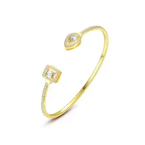 LUOTEEMI 2021 Cô Gái Vàng Trang Sức Woman Charm Ấn Độ Phụ Nữ Đẹp Bán Hot Cuff Bangles