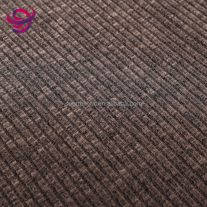 Venta al por mayor R/T costilla hacci lycra 4*2 53% rayón, 43% poliéster, 4% spandex tejido de punto para suéter - Product Image 3