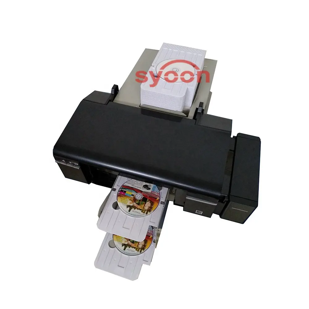 Automatische Disk Cd Dvd Pvc Id Kaart Printer Met 52 Pcs Lade Op Verkoop