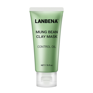 LANBENA verde orgánico Frijol mungo limpieza toxinas máscara facial de arcilla - Product Image 2