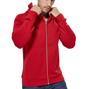 Personalizado en blanco de manga larga gruesa tela bolsillos Super Flex de invierno cálido rojo blanco sudaderas - Product Image 4