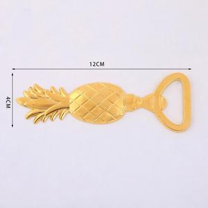 Bomboniere placcate <span class=keywords><strong>oro</strong></span> caldo apribottiglie ananas in metallo - Product Image 4