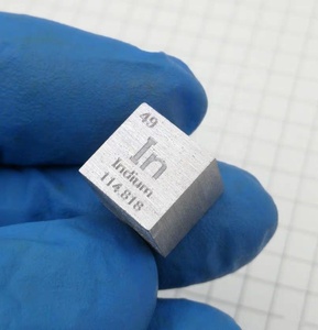 <span class=keywords><strong>Indio</strong></span> Puro al 99,995% nella Tavola Periodica degli Elementi, Cubo Inciso da 10mm, 7,3g - Product Image 6