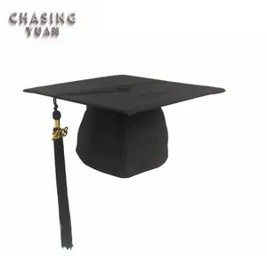 2019 Matte Black Kids Graduation Cap with Tassel