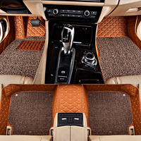 Tapete de carro personalizado, venda quente de limpeza 3d 5d de bobina de couro tapete de carro para toyota