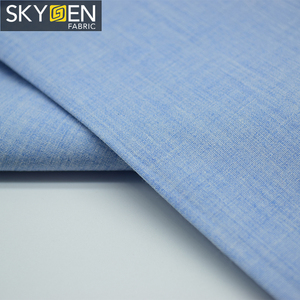 Skygen camicie panno morbido popeline 120gsm 100 di colore solido del cotone tinto in filo tessuto by the yard - Product Image 3