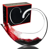 Creativo Senza Piombo di Cristallo di Luna A Forma di Piccolo Bicchiere di vino Decanter