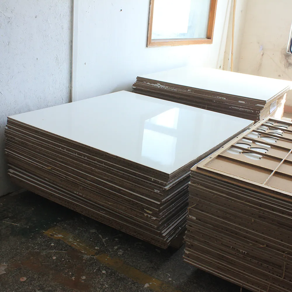5MM Thick Above side high gloss white mdf board covering Normal Hardboard Heat transfer raw materials