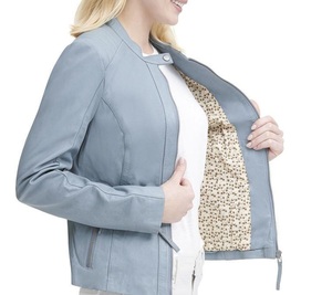 Women's Genuine <b>Sheep</b> <b>Skin</b> Suede Bomber <b>Jacket</b> Custom Logo Lightweight Finished Outerwear Wholesale Everyday Fashion Wear - Product Image 4