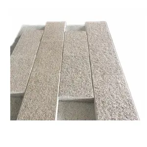 G681 Shrimp Pink Flamed Granite Flooring Tiles Light Yellow Granite Garden Landscaping Paving Stone